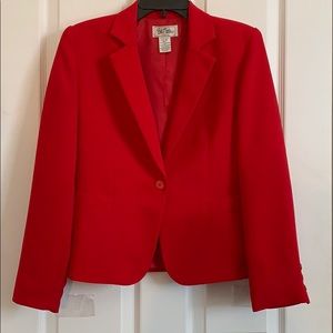 Bob Mackie Studio Blazer. Red, Size 6P